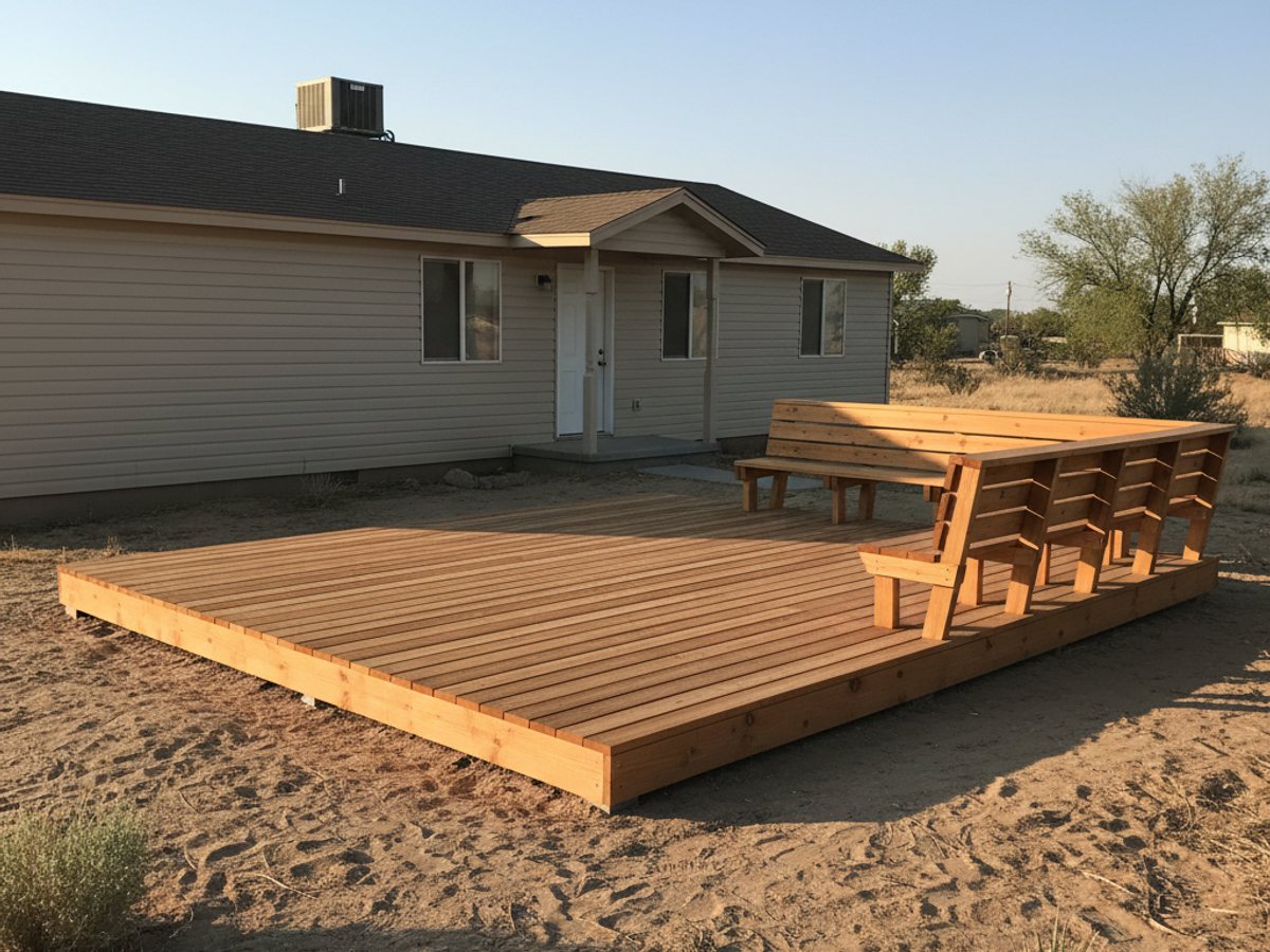 Alpha Deck Solutions crew at work on a home in Las Vegas, NV